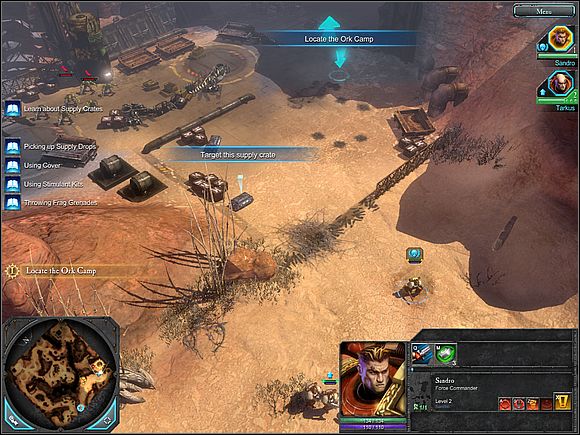 Shoot the supply crates and collect the supplies - Main storyline - Stand With Your Brothers - Main storyline - Warhammer 40,000: Dawn of War II - Game Guide and Walkthrough