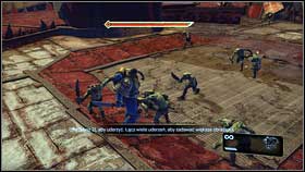 After landing, youll be quickly acquainted with controls - 1 - Landing on the planet - Walkthrough - Warhammer 40,000: Space Marine - Game Guide and Walkthrough