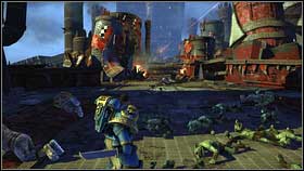 2 - 1 - Landing on the planet - Walkthrough - Warhammer 40,000: Space Marine - Game Guide and Walkthrough