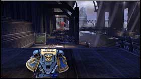 When you pick up all useful items, go deeper into hangar - 4 - Graias Titans - Walkthrough - Warhammer 40,000: Space Marine - Game Guide and Walkthrough