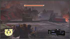 Your next goal should be shooters standing upstairs [1] - 5 - Inquisitor - Walkthrough - Warhammer 40,000: Space Marine - Game Guide and Walkthrough