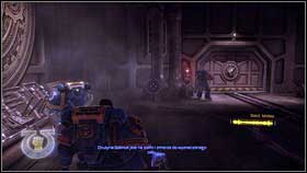 Moving straight, youll reach a platform, which you be able to low, using the proper mechanism [1] - 6 - Lair of Giants - Walkthrough - Warhammer 40,000: Space Marine - Game Guide and Walkthrough