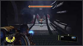 After beginning a stage, go into the pits and run straight [1] - 7 - Heart of Darkness - Walkthrough - Warhammer 40,000: Space Marine - Game Guide and Walkthrough