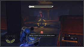 Behind the gate youll find blue container with new weapon - Thermal Rifle [1] - 7 - Heart of Darkness - Walkthrough - Warhammer 40,000: Space Marine - Game Guide and Walkthrough
