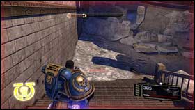 Few metres onward youll see a craft with enemies landing on the surface of the planet [1] - 8 - Whispers of The Dead - p. 1 - Walkthrough - Warhammer 40,000: Space Marine - Game Guide and Walkthrough