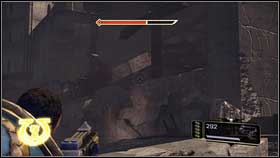 Near to the place they were standing, youll find ruins, which leads on the roof of the building [1] - 8 - Whispers of The Dead - p. 2 - Walkthrough - Warhammer 40,000: Space Marine - Game Guide and Walkthrough
