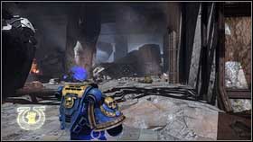 When you finish talking with him, go to the corridor on the right [1] - 8 - Whispers of The Dead - p. 2 - Walkthrough - Warhammer 40,000: Space Marine - Game Guide and Walkthrough