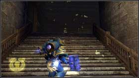 When shaman died, exterminate rest of orcs and move to the place marked by fist [1] - 8 - Whispers of The Dead - p. 2 - Walkthrough - Warhammer 40,000: Space Marine - Game Guide and Walkthrough