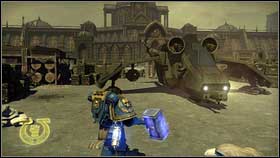 Fist marked road will take you to the soldiers camp [1] - 8 - Whispers of The Dead - p. 2 - Walkthrough - Warhammer 40,000: Space Marine - Game Guide and Walkthrough