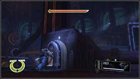 You'll get to the room with cables - 11 - Point of no Return - Walkthrough - Warhammer 40,000: Space Marine - Game Guide and Walkthrough