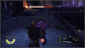 Outside you'll see a battle between orcs and forces of chaos [1] - 12 - Dying of the Light - p. 1 - Walkthrough - Warhammer 40,000: Space Marine - Game Guide and Walkthrough