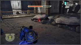 Tunnel leads to the small ammo storage - there is a big room with orcs behind it[1] - Chapter 8 - Skull Probes - Warhammer 40,000: Space Marine - Game Guide and Walkthrough