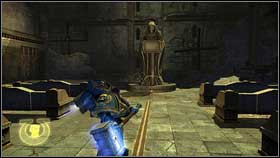 Youll land near to the benches and a statue [1] - Chapter 8 - Skull Probes - Warhammer 40,000: Space Marine - Game Guide and Walkthrough