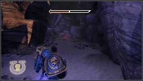 When you meet again with the inquisitor and two comrades, run forward and turn right - Chapter 9 - Skull Probes - Warhammer 40,000: Space Marine - Game Guide and Walkthrough