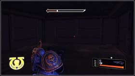 When first encounter with chaos forces is finished, search left wall of the room mindfully[1] - Chapter 13 - Skull Probes - Warhammer 40,000: Space Marine - Game Guide and Walkthrough