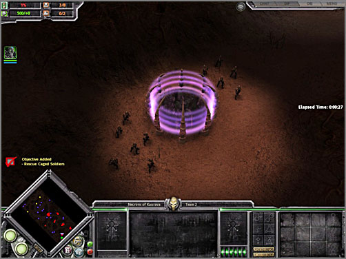 This is how prisoner cells looks like, after having destroyed them, you will receive bonus troops - K3 - Lacunae - KAURAVA IV - Warhammer 40.000: Dawn of War - Soulstorm - Game Guide and Walkthrough