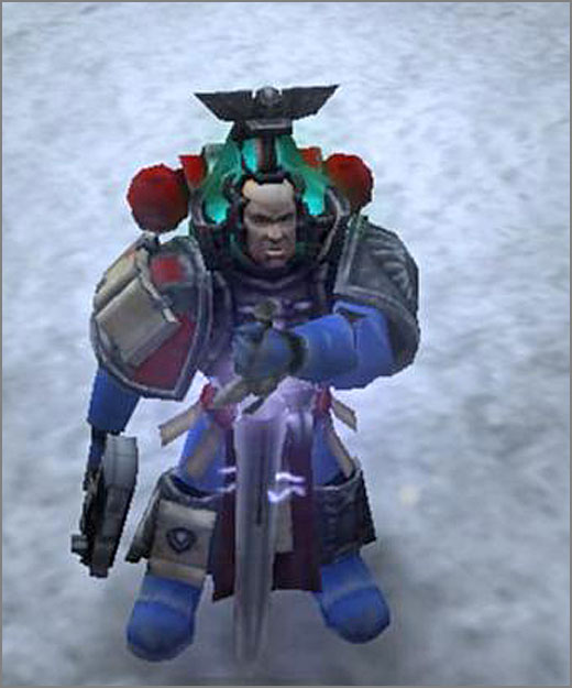 Librarian is a kind of magician in the Space Marines army. - Space Marines - Races/Units - Warhammer 40.000: Dawn of War - Soulstorm - Game Guide and Walkthrough