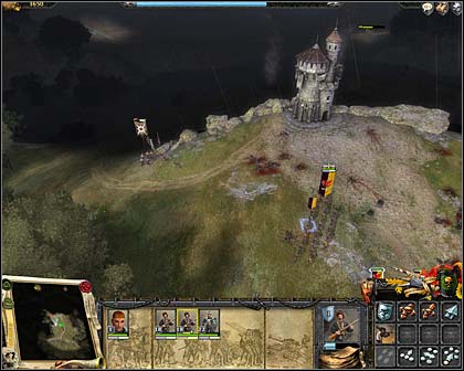 Remains of enemy's troops flee from the battlefield - Mission 1: Battle for the hill - Imperial Campaign: Act I - Warhammer: Mark of Chaos - Game Guide and Walkthrough