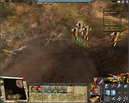 To the left there where Orcs, to the right - Goblins - Mission 2: Succour - Imperial Campaign: Act I - Warhammer: Mark of Chaos - Game Guide and Walkthrough