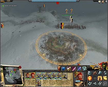 Regeneration shrine. The Reinforcements' Horn lies ahead. - Mission 1: Rats are coming - Imperial Campaign: Act II - Warhammer: Mark of Chaos - Game Guide and Walkthrough