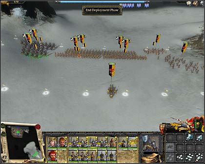 Deployment of Imperial troops - Mission 5: Rescue - Imperial Campaign: Act II - Warhammer: Mark of Chaos - Game Guide and Walkthrough