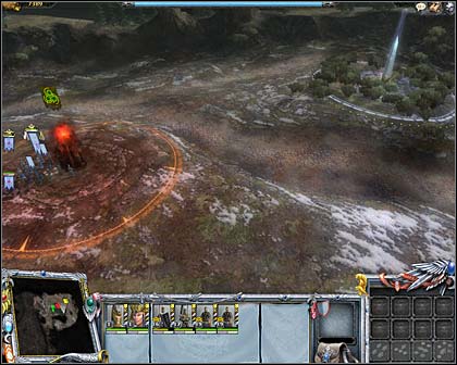 To the left - second obelisk, to the right - shrine of regeneration - Mission 4: Chaos' temple - Imperial campaign: Act III - Warhammer: Mark of Chaos - Game Guide and Walkthrough