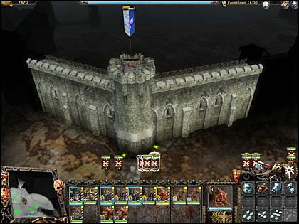 First of three Imperial cannons we have to destroy - Mission 3: Another fortress - Chaos campaign: Act III - Warhammer: Mark of Chaos - Game Guide and Walkthrough