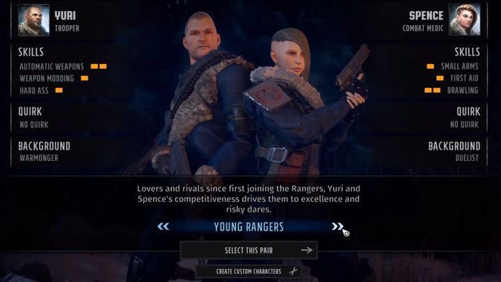 Wasteland 3 also allows you to create your own duo of characters - Wasteland 3: Character creation guide - appearance, story background - Basics - Wasteland 3 Guide, Walkthrough