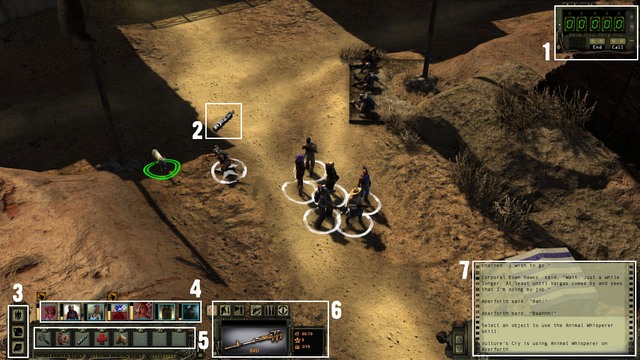 1 - The interface | The basics of the gameplay - The basics of the gameplay - Wasteland 2 Game Guide & Walkthrough