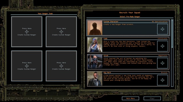 The party may consist of up to four members. - Party forming | Character development - Character development - Wasteland 2 Game Guide & Walkthrough