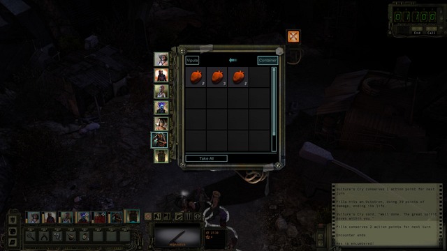 Searching of the stash. - Character screen and inventory | The basics of the gameplay - The basics of the gameplay - Wasteland 2 Game Guide & Walkthrough