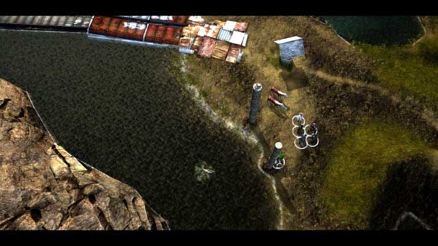 Use Brute Force or the Shovel on the totem, with the guard at (the screenshot), to save Ralphy - Help Jessie save Ralphy | Rail Nomad Camp - quests - Rail Nomad Camp - quests - Wasteland 2 Game Guide & Walkthrough