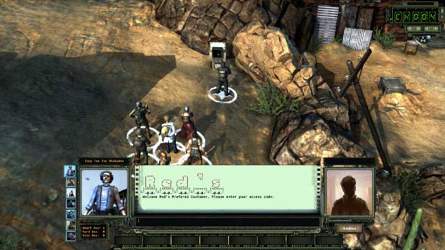 Enter the password to reach Red safely - Main quest - The way to Damonta and rad suits | The Prison - quests - The Prison - quests - Wasteland 2 Game Guide & Walkthrough