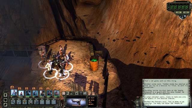 IN total, there are 8 sludge barrels (the screenshot) Six of them are in the canyon and there are two in the Temple - Main quest - The way to Damonta | Temple of Titan - quests - Temple of Titan - quests - Wasteland 2 Game Guide & Walkthrough