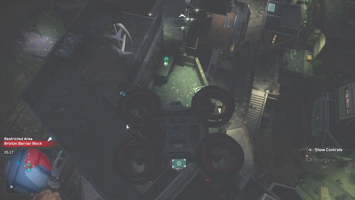 The tech point is hidden on the roof of the building - Watch Dogs Legion: Tech Points - Lambeth map, locations - Lambeth - Watch Dogs Legion Guide