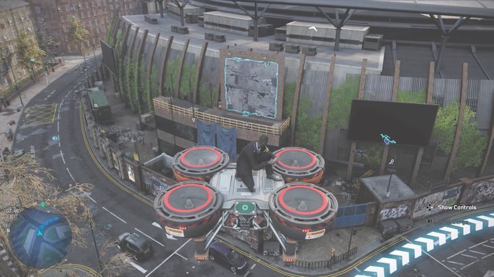 The Paste Up site is on the north wall of the complex - Watch Dogs Legion: Paste Up - Lambeth map, locations - Lambeth - Watch Dogs Legion Guide