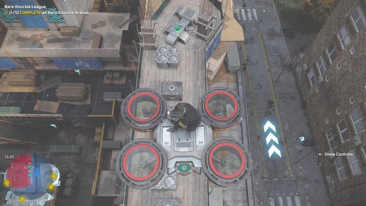 The tech point is hidden on the roof of the building - Watch Dogs Legion: Tech Points - Southwark map, locations - Southwark - Watch Dogs Legion Guide