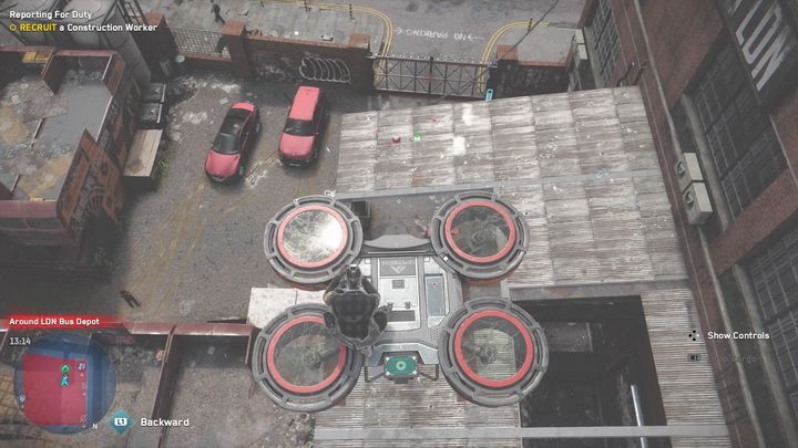 The Tech Point is in the construction zone - Watch Dogs Legion: Tech Points - Southwark map, locations - Southwark - Watch Dogs Legion Guide