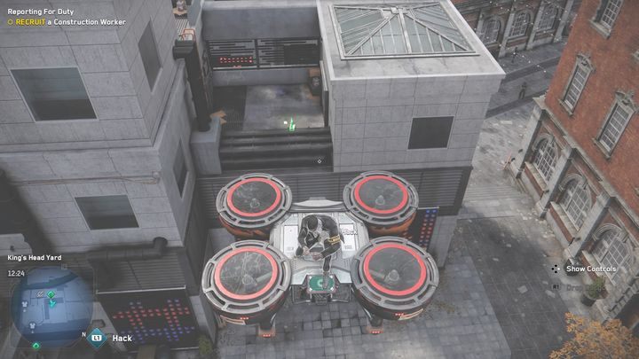 The Tech Point is located on the roof of the building - simply use a drone to get there - Watch Dogs Legion: Tech Points - Southwark map, locations - Southwark - Watch Dogs Legion Guide
