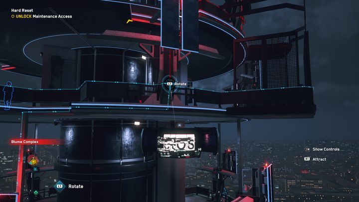 While controlling the drone, your task will be to rearrange the switches so that all the blue nodes reach their destination - Watch Dogs Legion: Hard Reset - walkthrough - DedSec Missions, part 2 - Watch Dogs Legion Guide