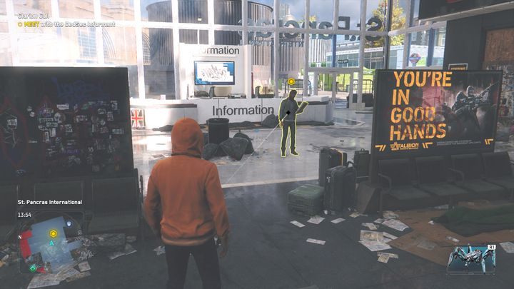 After you talk to him, you'll have to go to the nearby stadium - Watch Dogs Legion: Clarion Call - walkthrough - DedSec Missions - Watch Dogs Legion Guide