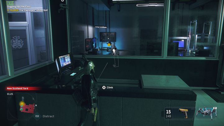 Take control of the damaged arachnid, which is handled by some employee - Watch Dogs Legion: Digging Up the Past - walkthrough - DedSec Missions - Watch Dogs Legion Guide