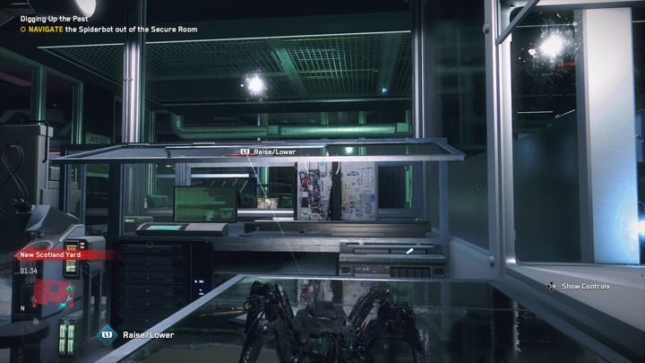 Raise the surrounding windows so you can get above the damaged arachnid - Watch Dogs Legion: Digging Up the Past - walkthrough - DedSec Missions - Watch Dogs Legion Guide