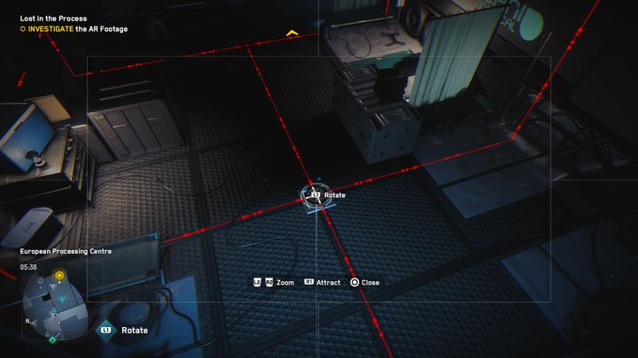 Then solve a simple puzzle with nodes, set them so that the blue signal passes to each node - Watch Dogs Legion: Lost in the Process - walkthrough - Kelley Missions - Watch Dogs Legion Guide