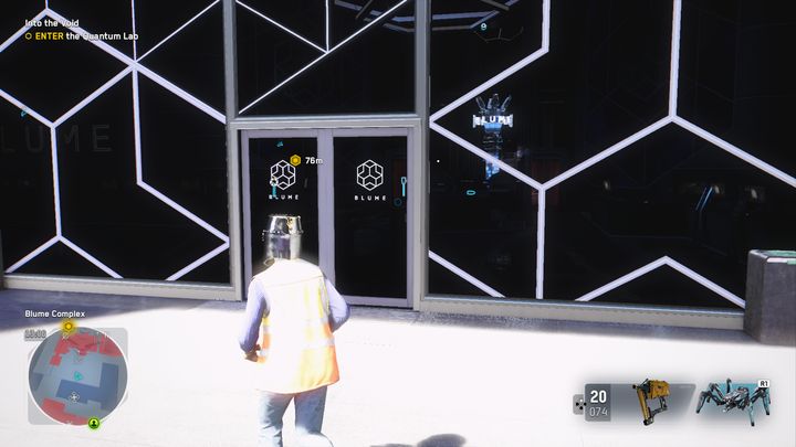 Go to the left and jump over the barrier, so as not to activate the alarm - Watch Dogs Legion: Into the Void - walkthrough - Missions 404 - Watch Dogs Legion Guide