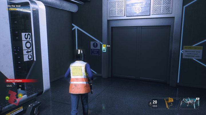 Go to your destination, which is the elevator - Watch Dogs Legion: Into the Void - walkthrough - Missions 404 - Watch Dogs Legion Guide