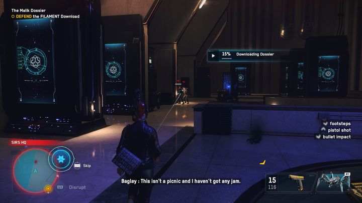 Moreover, from time to time there will be guards that you will have to eliminate - Watch Dogs Legion: Dossier Malik - walkthrough - SIRS Missions - Watch Dogs Legion Guide