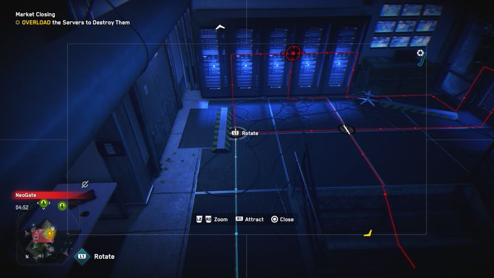 Another puzzle will appear, start from the left side, hacking the cameras located inside the room - Watch Dogs Legion: Market Closing - walkthrough - Kelley Missions, part 2 - Watch Dogs Legion Guide