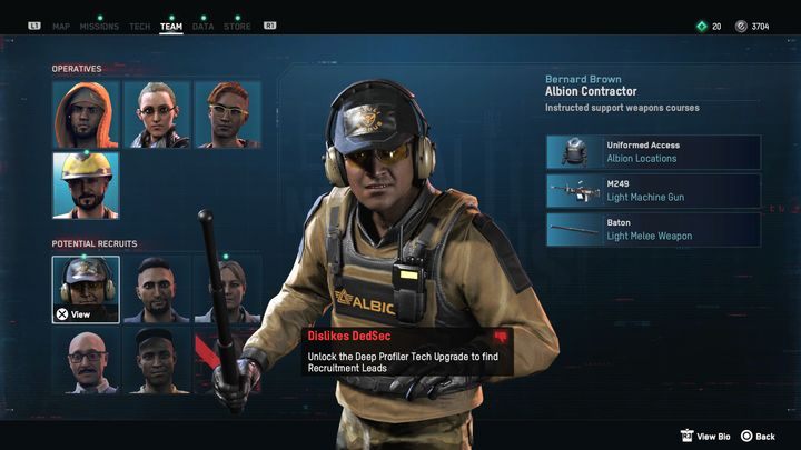 While building DedSec's power, you will want to invest in characters that have the biggest impact on your team - Watch Dogs Legion: Characters - who is worth having on the team? - Team - Watch Dogs Legion Guide