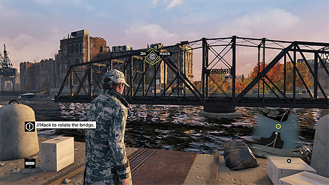 Hack into the bridge - Mission 5 (A Blank Spot There-ish) | Main missions - Act II - Main missions - Act II - Watch Dogs Game Guide